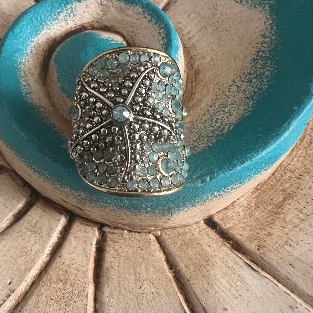 Starfish Crystal Ring